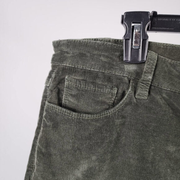 2016 Parasuco Brown Cotton Corduroy Straight Leg Pants Size 16 - Picture 3 of 8